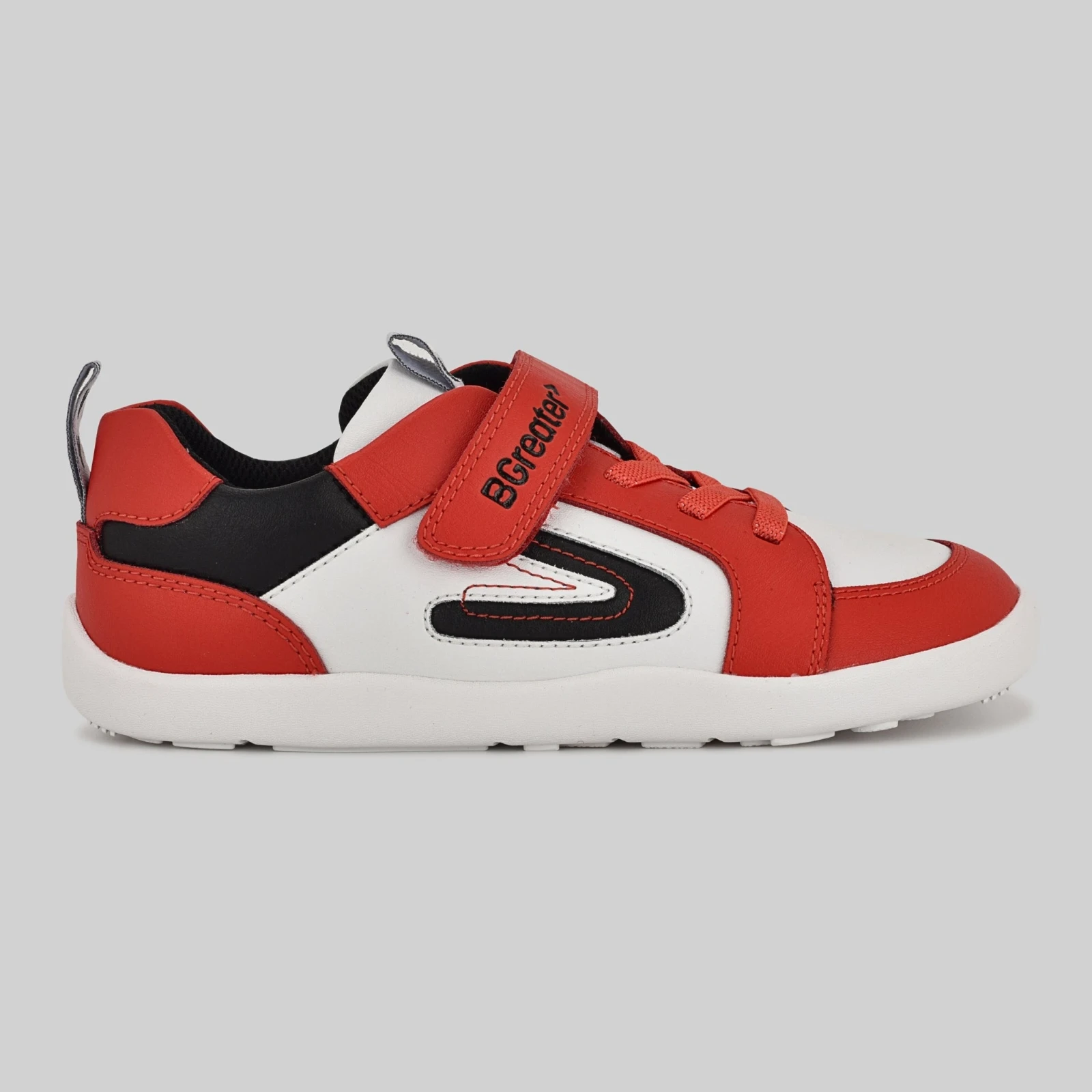 Кроссовки BGreater All Leather Lev — красный с белым, фото 5