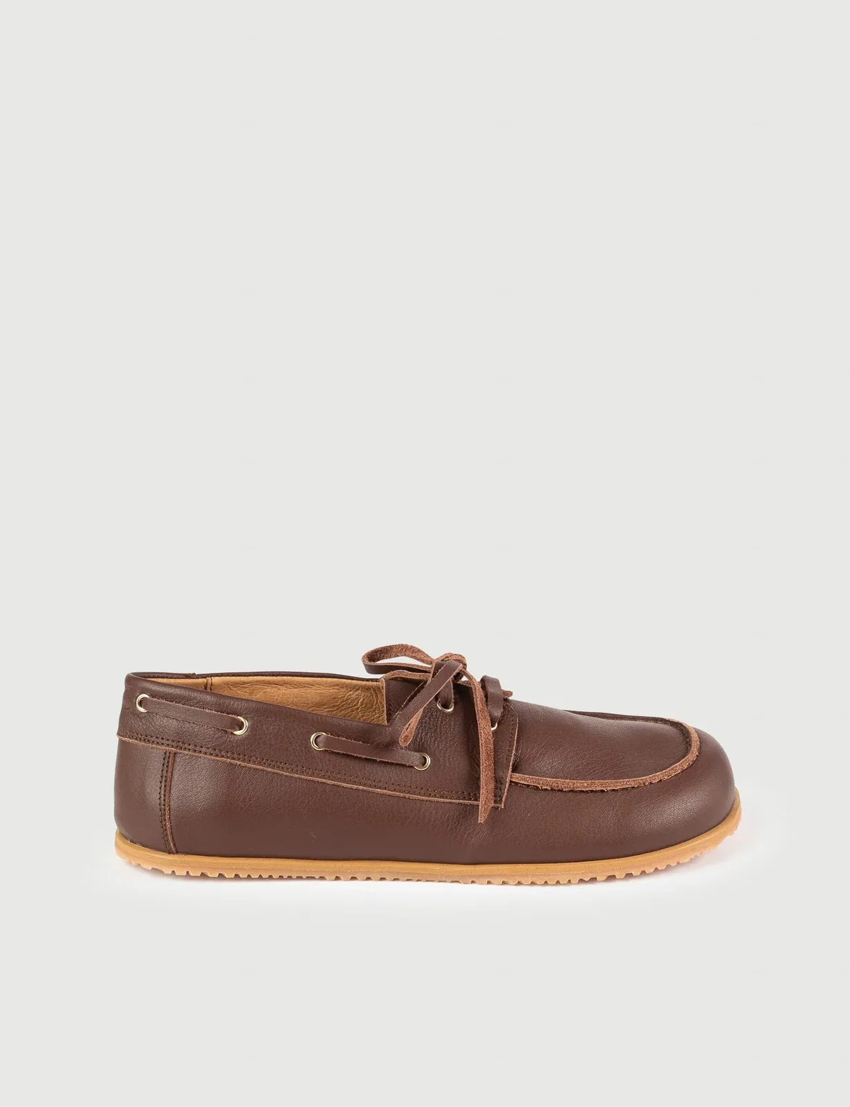 Женские топсайдеры SHUU Náutico, шоколадные, увеличенная полнота — фото 1 из 4