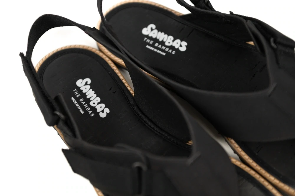 Босоногие сандалии Sambas the bambas Kali — чёрные, фото 8