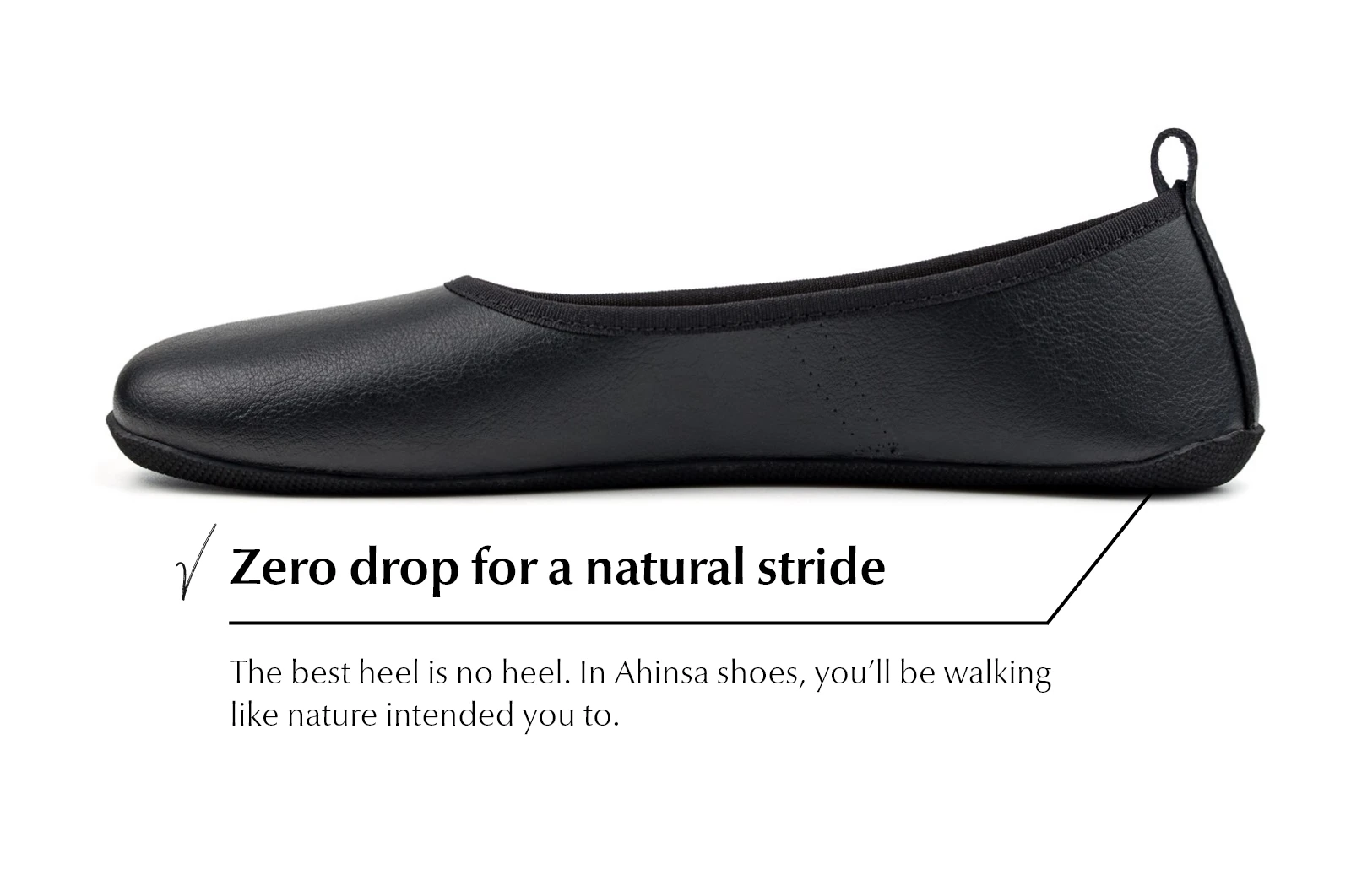Балетки Ahinsa Ananda Ballet Narrow Barefoot — чёрный, фото 4
