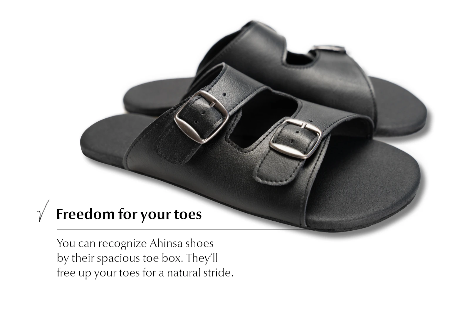 Шлёпанцы Ahinsa Barefoot — чёрный, фото 5