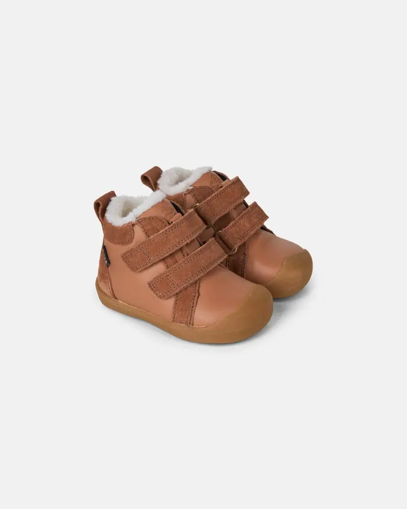 Детские босоногие зимние ботинки Bundgaard Bloom Cognac