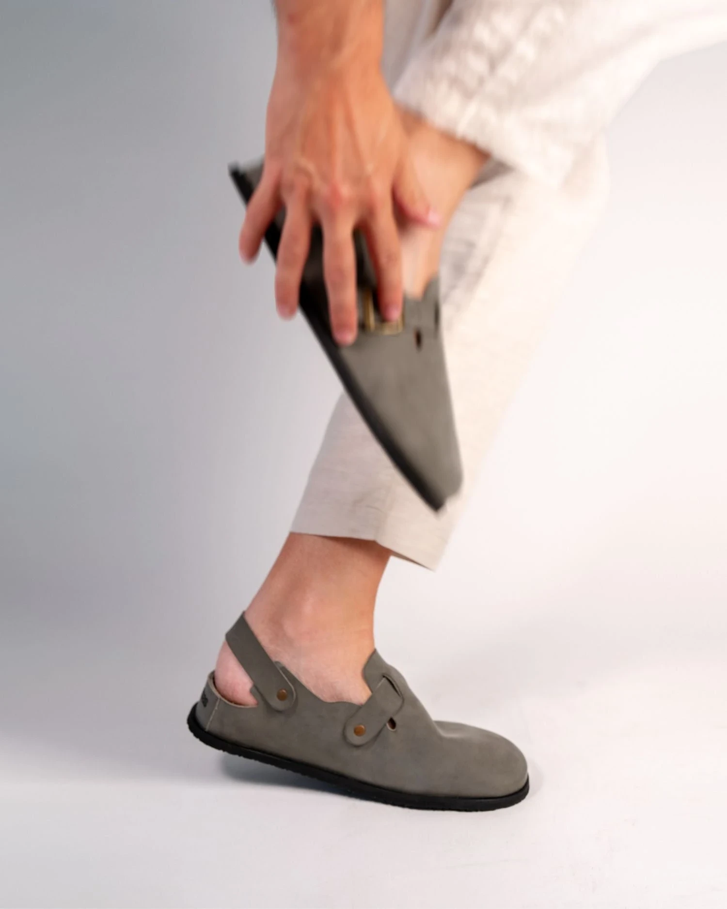 Босоногие сабо Brambas Koben — цвета мха, фото 9