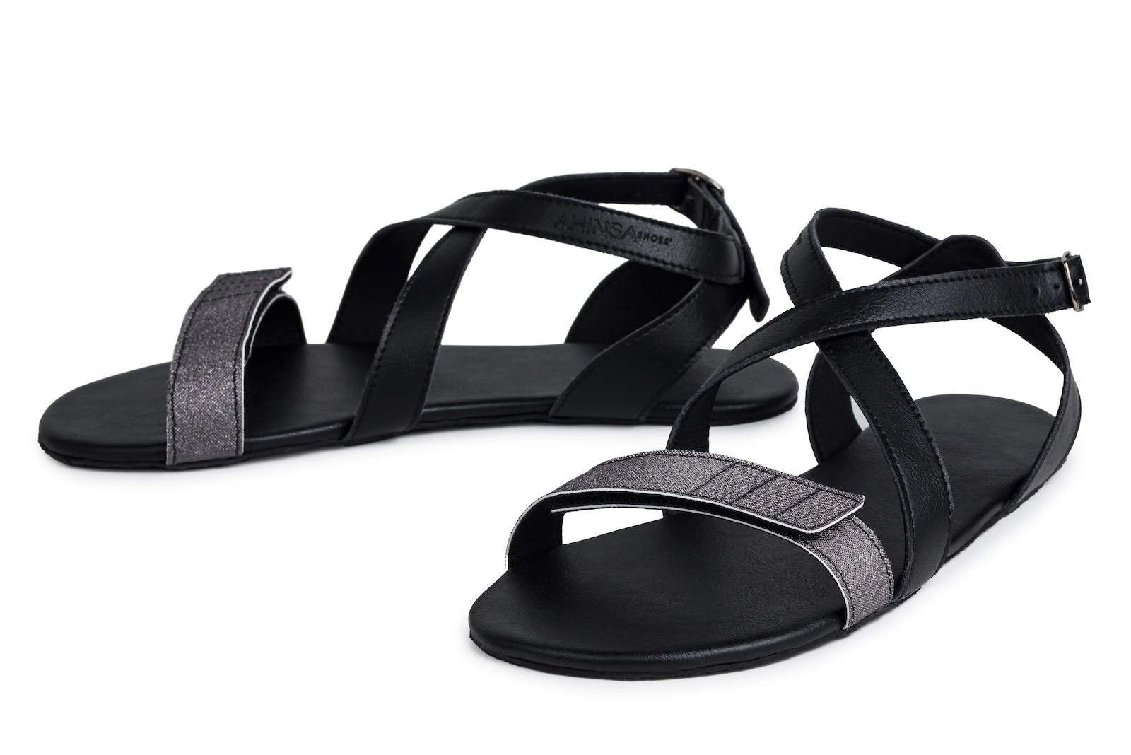 Сандалии Ahinsa Hava Sparkle Barefoot — чёрный, фото 9