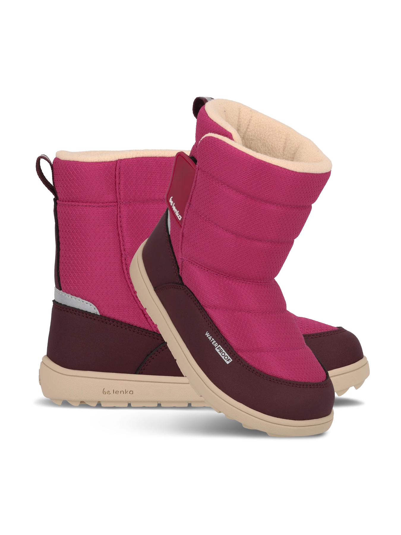Детские босоногие ботинки Be Lenka Ailo Junior - ягодный, фото 3